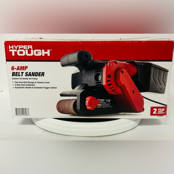 New Hyper Tough 6-Amp Belt Sander, 3 x 18-Inch, Corded BRAND NEW NEVER USED! - Picture 3 of 5